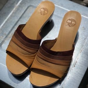 😱PRICE DROP 😱Vintage Timberland Leather Mules